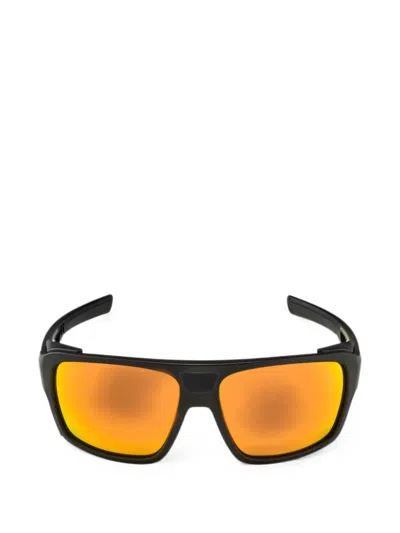 Alpina Skywalsh Rectangle-frame Logo-plaque Sunglasses In Black
