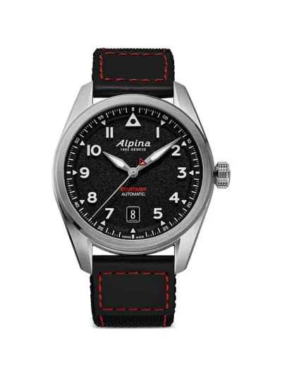 Alpina Startimer Pilot 40mm Watch In Black