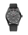 Alpina Men's Swiss Automatic Startimer Pilot Gray Rubber Strap Watch 41mm In Black
