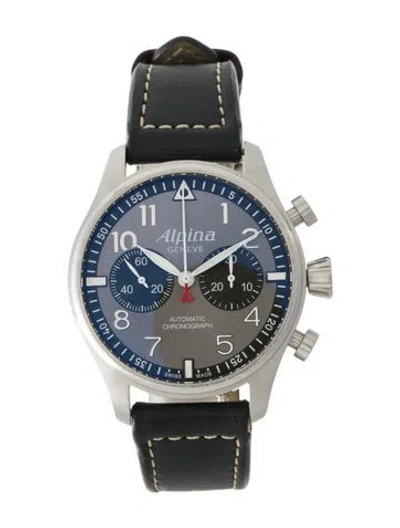 Pre-owned Alpina Startimer Pilot Chronograph Watch In Multi