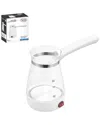 Alpine Cuisine Electric Glass Warmer 600w 14oz Whi In Silver