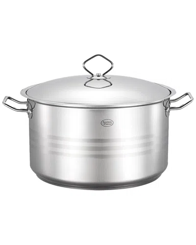 Alpine Cuisine Ss Dutch Oven 15qt 14l Silver In Metallic