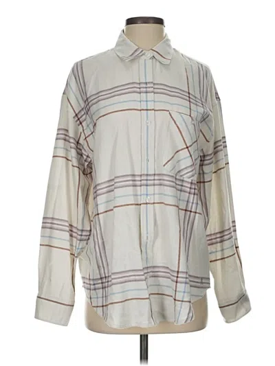 Pre-owned Alpine Design Long Sleeve Button Down Shirt In Gray