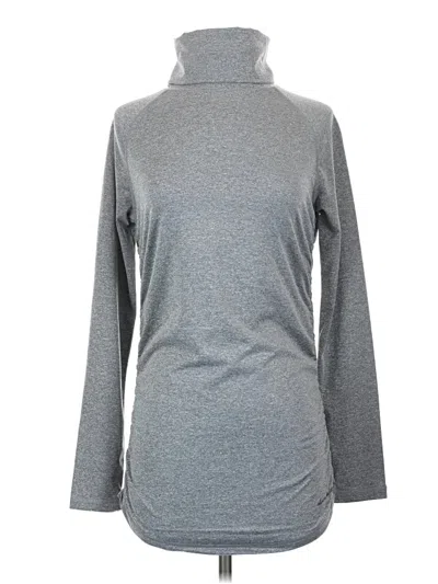 Pre-owned Alpine Design Long Sleeve Top Gray Turtleneck Tops