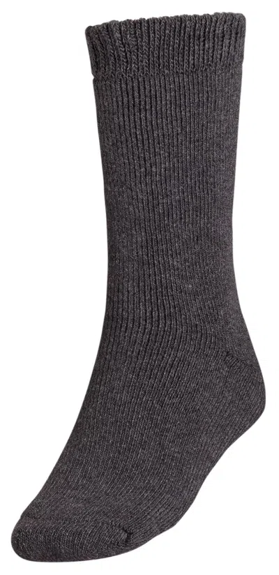 Alpine Design Thermolite Men's Gray Merino Wool Ribbed Crew Socks Srt665 In Brown