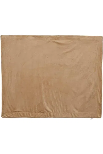 Alpine Fleece Micro Mink Sherpa Blanket In Brown
