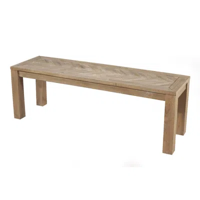 Alpine Furniture Aiden Dining Bench In Brown