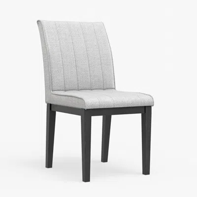 Alpine Furniture Cove Side Chairs, Vintage Black (set Of 2) In Gray