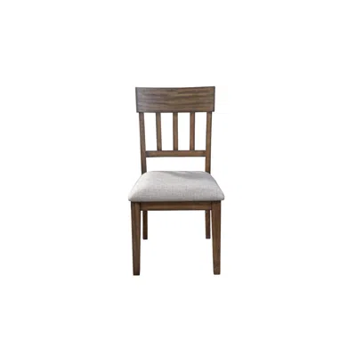 Alpine Furniture Donham Set Of 2 Side Chairs, Brown