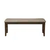 Alpine Furniture Emery Dining Bench, Walnut