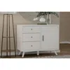Alpine Furniture Flynn Accent Cabinet, White In White