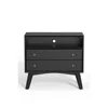 Alpine Furniture Flynn Large Nightstand, Black
