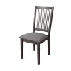 Alpine Furniture Lennox Set Of 2 Side Chairs, Dark