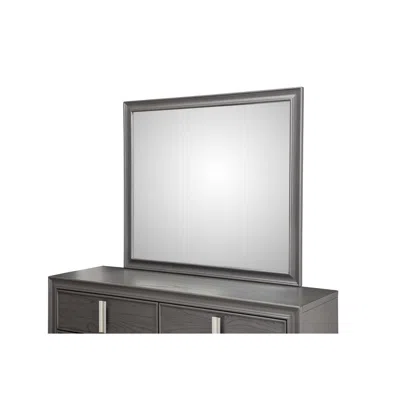 Alpine Furniture Lorraine Mirror, Dark Grey