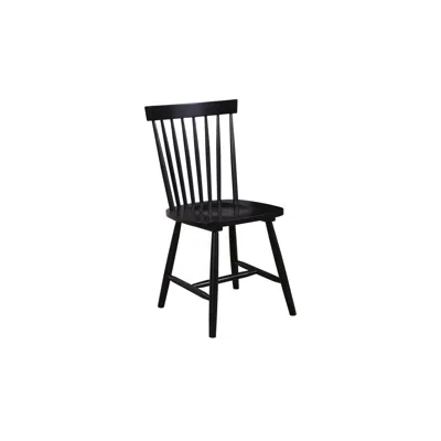 Alpine Furniture Lyra Set Of 2 Side Chairs, Black