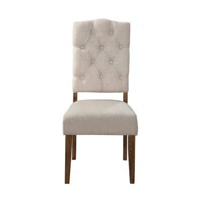 Alpine Furniture Newberry Set Of 2 Side Chairs, Medium Brown