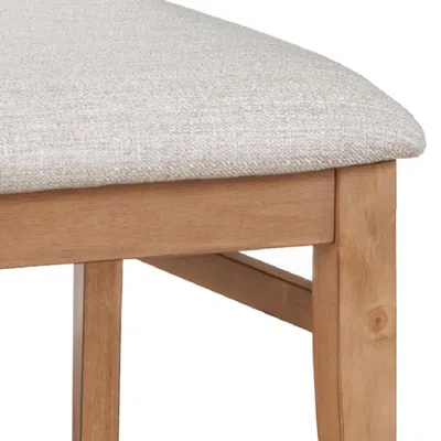 Alpine Furniture Olejo Side Chairs, Natural In White