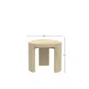 Alpine Furniture Sloane 20" Round End Table, Driftwood