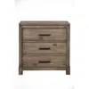 Alpine Furniture Sydney 2 Drawer Nightstand, Weathered Grey