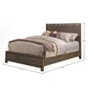 Alpine Furniture Sydney Full Size Panel Bed, Weathered Grey