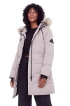 Alpine North Kluane Women's Vegan Down (recycled) Ultra Long Length Parka In Light Taupe