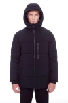 Alpine North Banff Men's Vegan Down (recycled) Mid-weight Quilted Puffer Jacket In Black