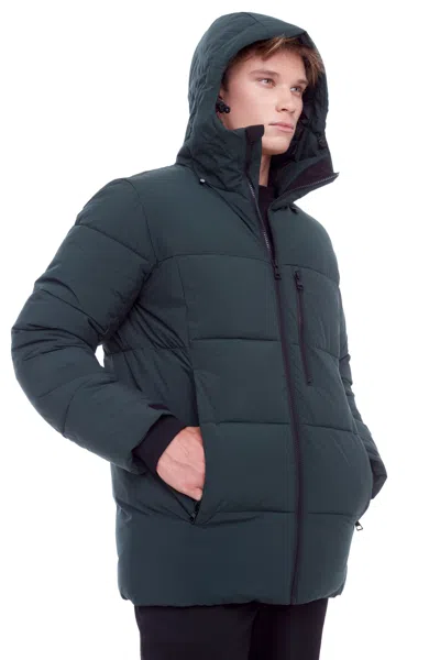 Alpine North Banff Men's Vegan Down (recycled) Mid-weight Quilted Puffer Jacket In Multi