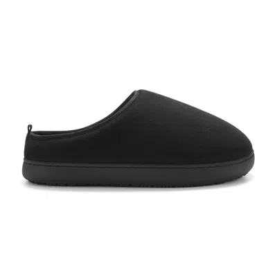 Alpine North Canmore Insulated Faux Suede Slippers, Black