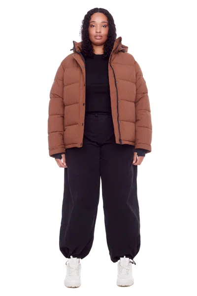 ALPINE NORTH FORILLON PLUS WOMEN'S VEGAN DOWN (RECYCLED) SHORT QUILTED PUFFER JACKET (PLUS SIZE)