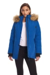 Alpine North Glacier Women's Vegan Down (recycled) Parka In Cobalt