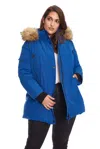 Alpine North Glacier Plus Women's Vegan Down (recycled) Parka (plus Size) In Blue