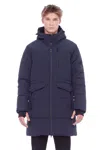 Alpine North Jasper Men's Vegan Down (recycled) Puffer Coat In Blue