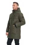 Alpine North Jasper Men's Vegan Down (recycled) Puffer Coat In Green