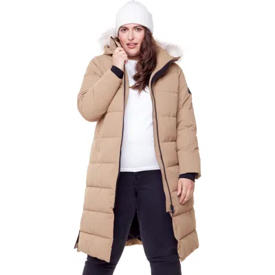 Alpine North Kluane Women's Vegan Down (recycled) Ultra Long Length Parka In Beige