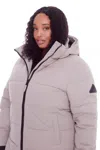 Alpine North Plus Size Kluane Ultra Long Winter Parka Coat In Multi