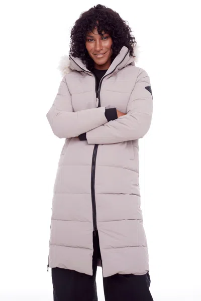 Alpine North Kluane Women's Vegan Down (recycled) Ultra Long Length Parka In Grey