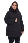 Alpine North Kootney Plus Women's Vegan Down (recycled) Mid-length Parka (plus Size) In Black