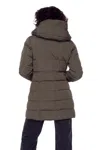 Alpine North Kootney Women's Vegan Down (recycled) Mid-length Parka In Green