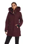 Alpine North Kootney Women's Vegan Down (recycled) Mid-length Parka In Red