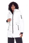 Alpine North Kootney Women's Vegan Down (recycled) Mid-length Parka In White