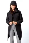 Alpine North Kusawa Women's Drawstring Raincoat, Black In Black