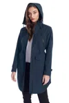 Alpine North Kusawa Women's Drawstring Raincoat, Navy In Blue