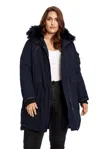 Alpine North Laurentian Plus Women's Vegan Down (recycled) Long Parka (plus Size) In Blue