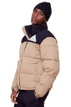 Alpine North Tuktut Men's Vegan Down (recycled) Retro Short Jacket In Camel