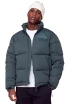 Alpine North Tuktut Men's Vegan Down (recycled) Retro Short Jacket In Grey