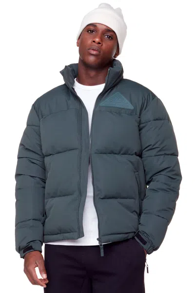 Alpine North Tuktut Men's Vegan Down (recycled) Retro Short Jacket In Grey
