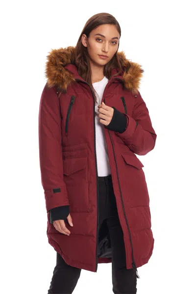 ALPINE NORTH UKON WOMEN'S VEGAN DOWN (RECYCLED) DRAWSTRING PARKA