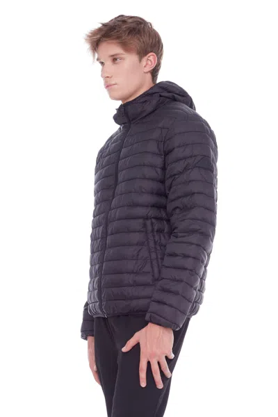 Alpine North Yoho Men's Men's Vegan Down (recycled) Lightweight Packable Puffer In Black