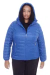 Alpine North Yoho Plus Women's Vegan Down (recycled) Lightweight Packable Puffer (plus Size) In Blue
