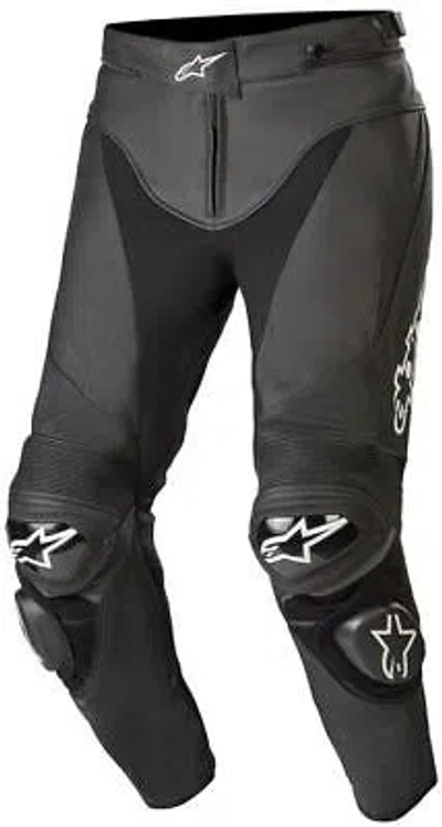 Pre-owned Alpinestars Track V2 Leather Pants 46 Black 3129019-10-56 40 2811-0601